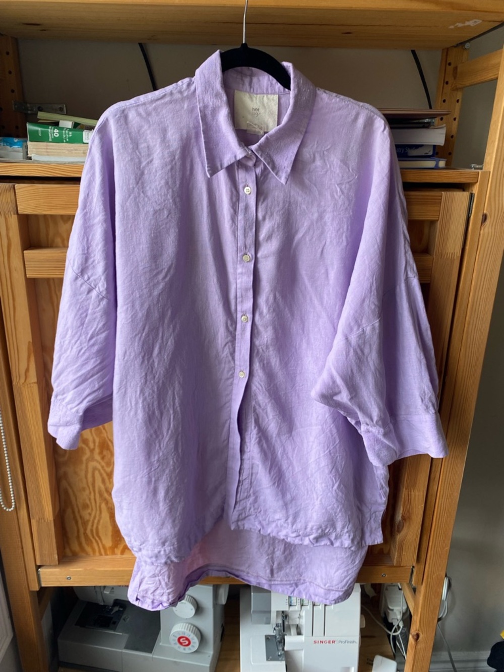 Hoi bo linen sunshade lilac size L